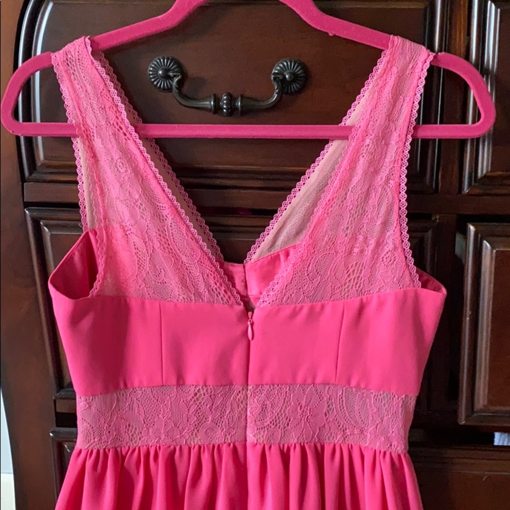 Gorgeous lace pink dress